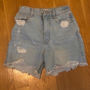 Light wash Zara shorts